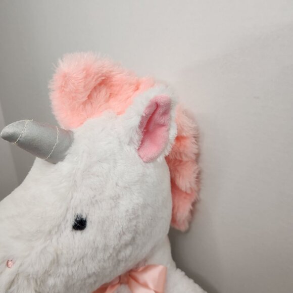 Metallic Plush White and Pink Unicorn by Spark Create Imagine - Picture 4 of 9